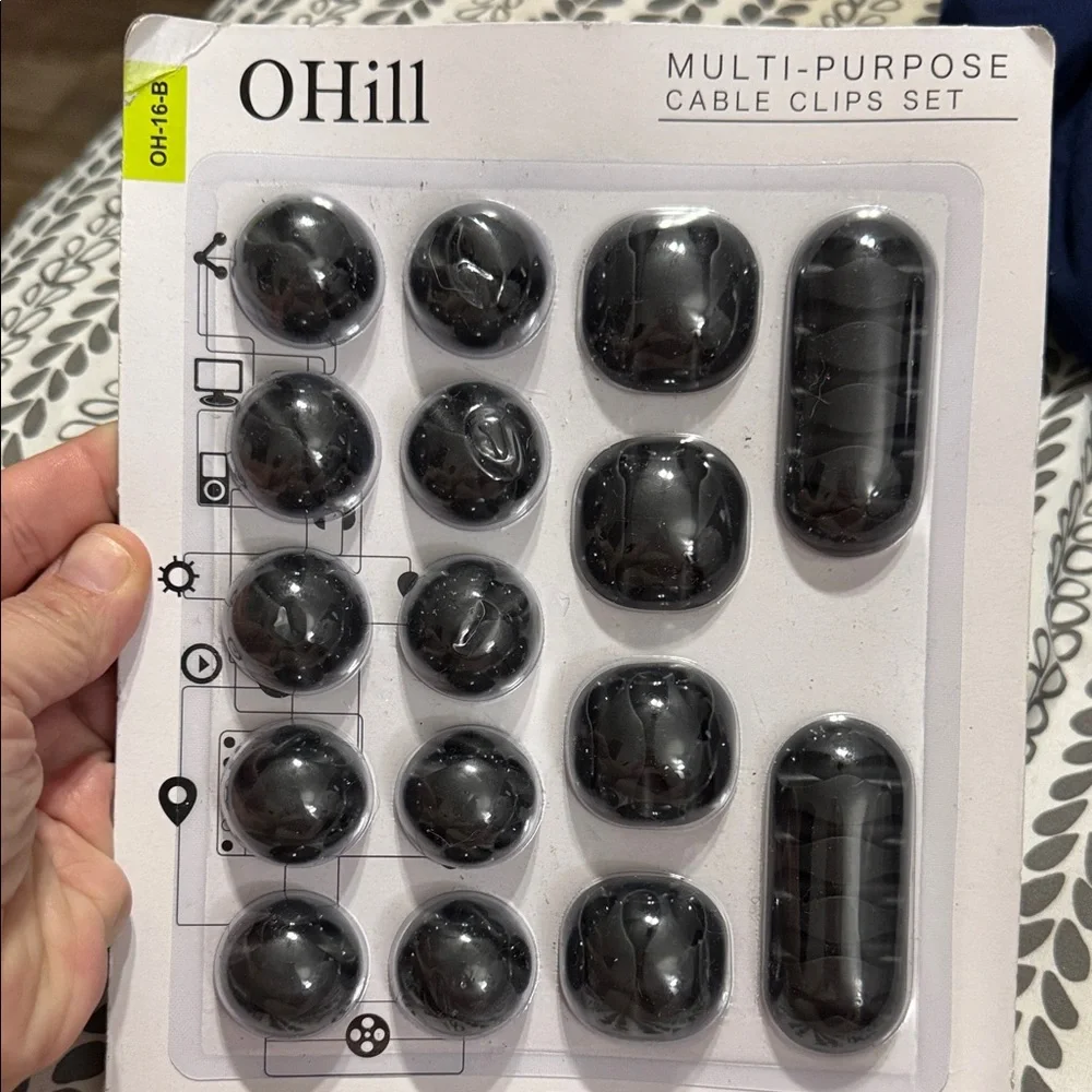 Black Cord Organizer - 16-Pack